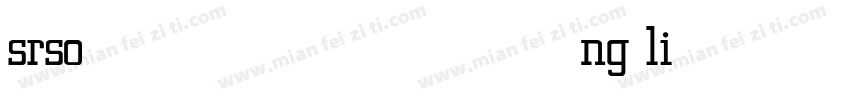 srsong light字体转换